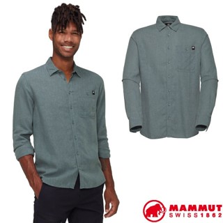 【MAMMUT 長毛象】男 透氣防曬混紡 長袖排汗襯衫 Alvra Summer 休閒上衣 長袖襯衫 01570