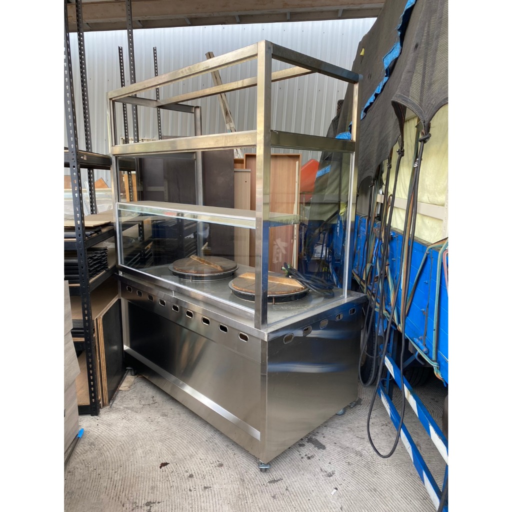 年強二手家具-正白鐵水煎包攤車 煎餅攤車 蔥油餅攤車  50402327