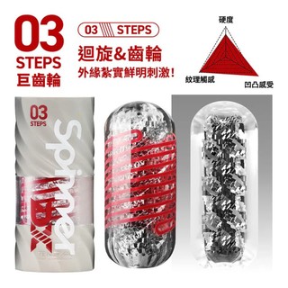 TENGA SPINNER DX 03極上迴旋杯【STEPS/巨齒輪】【OGC情趣用品】