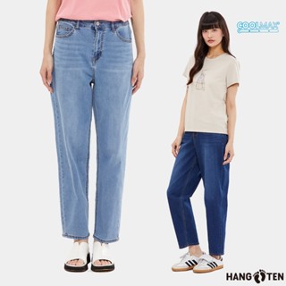 【Hang Ten】女裝-BALLOON FIT涼爽水洗刷色燈籠牛仔褲(多色選)