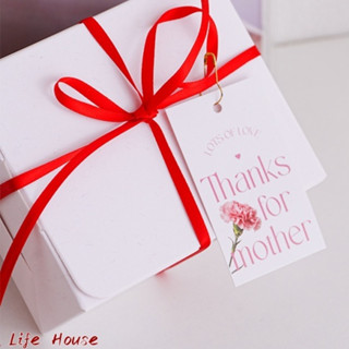 母親節吊牌 康乃馨花朵吊牌 thank you吊牌 母親節生日吊牌 花飾禮物蛋糕盒裝飾吊件 花束卡片 烘焙禮品包裝吊牌