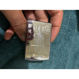 無盒 絕版 二手 Zippo 國軍 陸軍 八吋榴 煤油 打火機