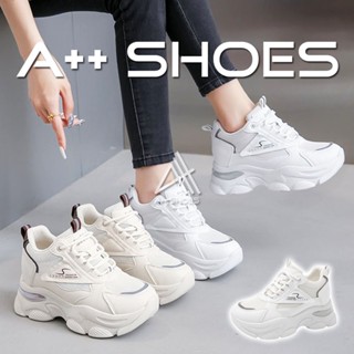 A++Fashion內增高休閒鞋 厚底鞋 鬆糕鞋 厚底老爹鞋 Fashion小個子顯高透氣休閒運動鞋 ~ 偏小