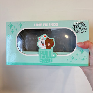 全新現貨 麥當勞 Line Friends 梅森光雕對杯 熊大 兔兔 玻璃杯 造型杯 460ML
