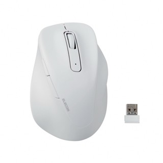 ELECOM EX-G人體工學無線靜音滑鼠/ XL/ 白 eslite誠品