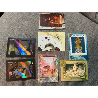 宮崎駿收藏卡，鐳射金邊收藏卡，霍爾的移動城堡/貓的報恩/龍貓/紅豬