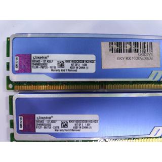 金士頓 Kingston DDR3 1600 雙面 型號KHX1600C9D3B1K2/4GX 一組2隻共4G