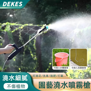 電動噴霧槍【附3種噴頭】 便攜式噴霧槍 噴霧器 噴槍 澆花神器 噴灑器 電動 小型打藥澆水 消毒噴霧器灑水器 水槍