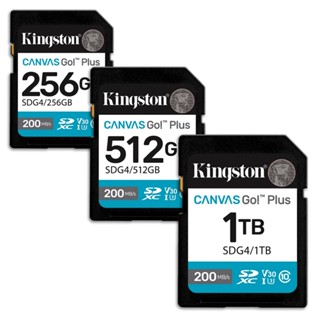 金士頓 Canvas Go! Plus SDG4 256G 512G 1TB UHS-I U3 4K 記憶卡