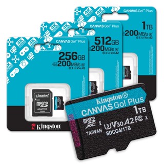 金士頓 Canvas Go!Plus SDCG4 256G 512G 1TB microSDXC U3 記憶卡 TF卡
