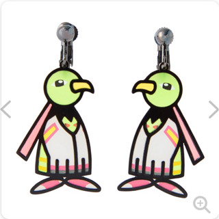 現貨各一～日本寶可夢中心購入 pokemon store天然鳥 鑰匙圈 耳環 耳夾式
