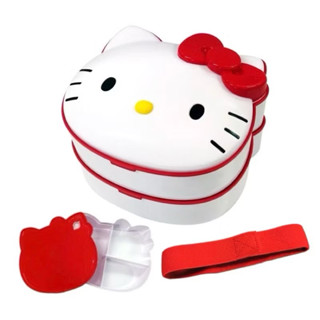 現貨三麗鷗Hello kitty凱蒂貓雙層便當盒/保鮮盒可微波雙層pp保鮮盒