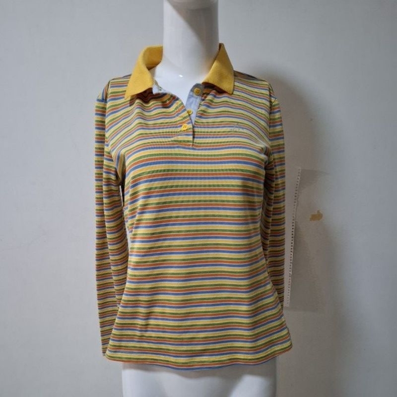 traveler旅行者 彩色條紋長袖上衣 極新 S號