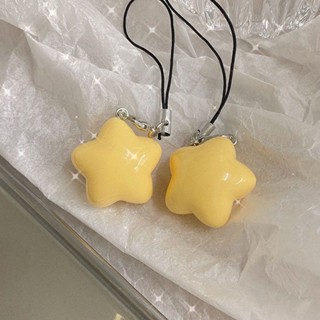 可愛胖乎乎奶黃星星 手機吊飾 耳機吊飾 手機殼掛件 吊飾 適用AirPods iPhone vivo oppo 三星