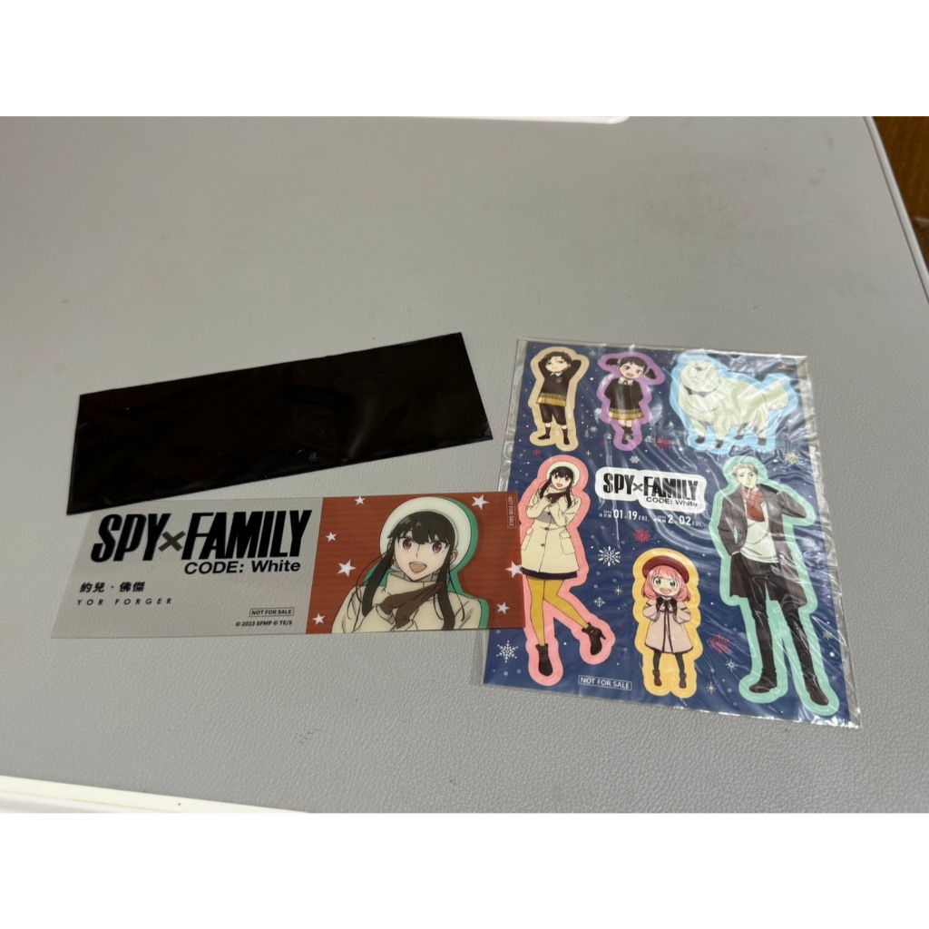 SPY×FAMILY 間諜家家酒 CODE: White 劇場版 特典 貼紙 小卡 卡牌 電影 限定 安妮亞 約兒 黃昏