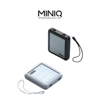 【MINIQ】 自帶四線行動電源 露營燈LED照明 行動電源 行充 充電寶 快充行動電源 快充行充 帶線行充