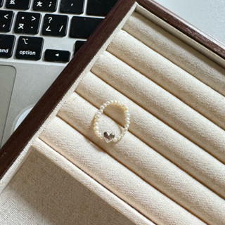 LUFF 現貨 925銀 世上唯一珍愛 淡水珍珠 純銀 珍珠 彈力戒指 串珠戒指