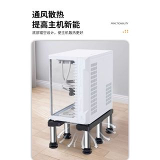 【蝦皮精品】主機架 移動主機架 電腦主機架 移動底座 電腦主機箱底座墊高托架 臺式移動架 置物架 加高託盤 滑輪支架 增