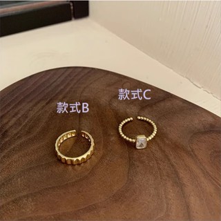 戒指／合金｜韓國復古個性戒指 開口可調 (金, 多款) #Hers好時選物-KR