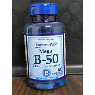 美國普瑞登高單位維生素B Puritan's Pride MEGA Vitamin B-50 Complex 100顆
