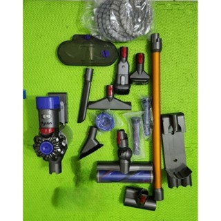 [二手]下單免運費 戴森dyson無線吸塵器 v8 sv25全配送全新配件空氣清淨濾盒 再送價值2000電動拖把組合