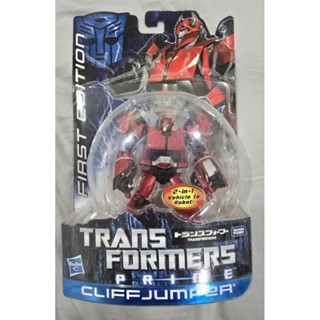 全新 正版 變形金剛 領袖之證 領袖之証 TFP FE CLIFFJUMPER 跳崖者 飛過山 搭 柯博文 大黃蜂 雅希