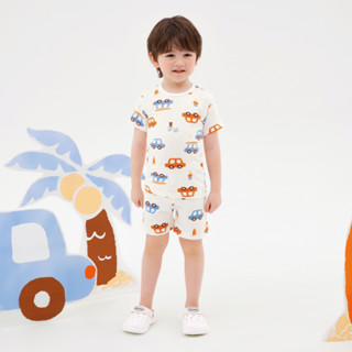 🐵E&Y🐶 韓國製 Olomimi《現貨》五分袖 莫代爾🔹️衝浪車車🔹️居家服 睡衣