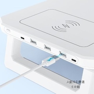 螢幕增高 電腦增高架 螢幕增高架 桌面電腦架 電腦螢幕架 電腦顯示器增高架筆記本增高支架置物架帶USB HUB 帶無線充