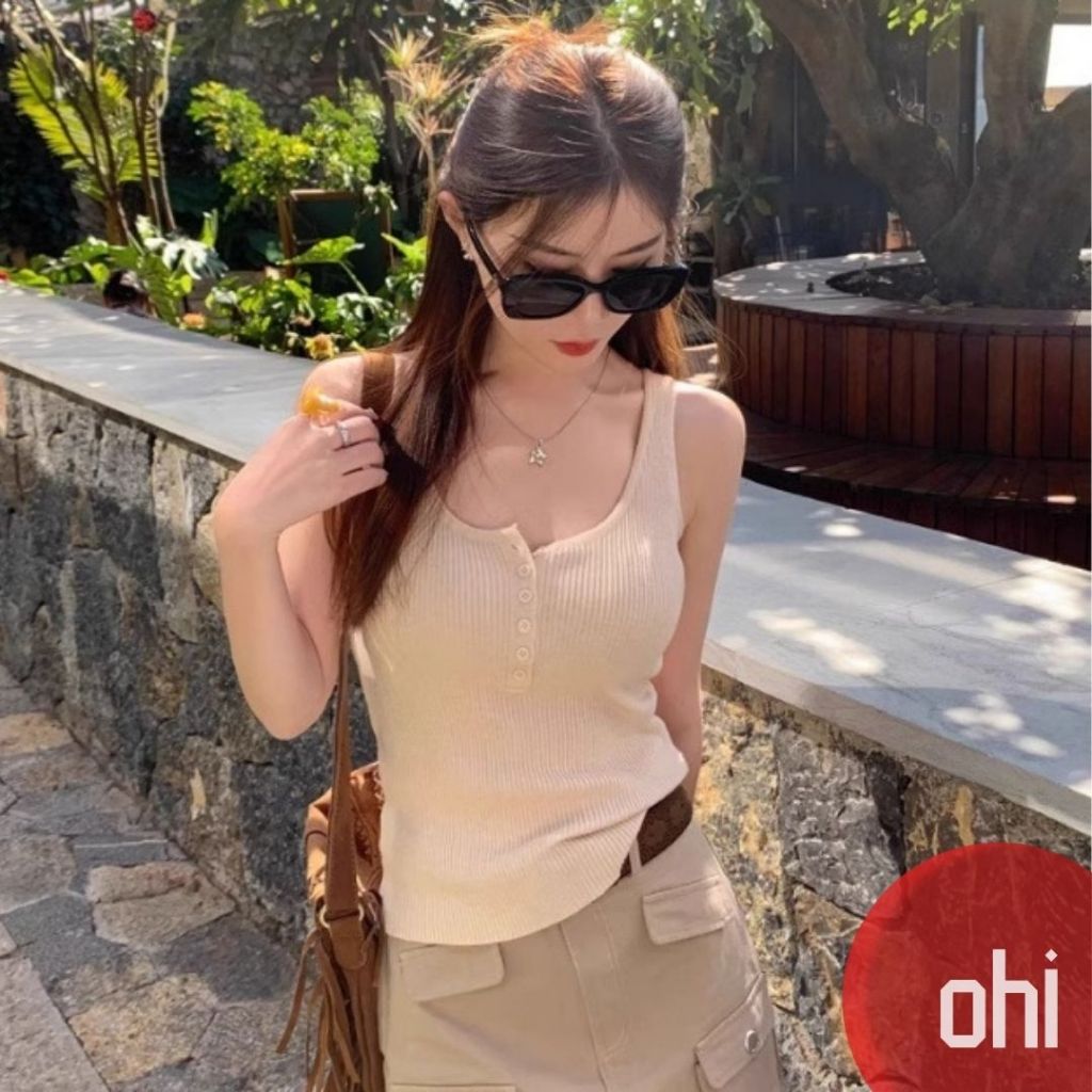 【ohi】內搭打底無袖針織背心 小可愛 背心 無袖背心女 吊帶背心 女裝 顯瘦上衣 夏天內搭 GVD6699