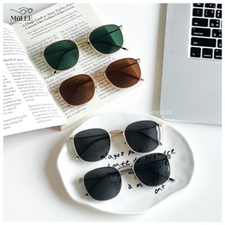 MuLEE選物臺灣出貨🕶️—偏光抗UV400韓系金屬微方框墨鏡 復古法式 方框 小紅書爆款 ins 情侶眼鏡 太陽眼鏡