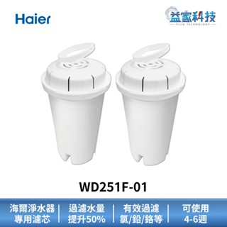 Haier 海爾 WD251F-01【瞬熱式淨水器專用濾心2入組】適用小海豚/鋼鐵海豚/濾芯