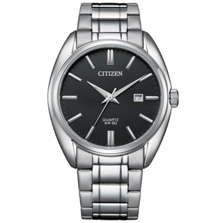 CITIZEN 星辰錶 簡約黑麵錶 石英男錶 日期顯示 防水五十米 41mm BI5100-58E 臺灣原廠公司貨