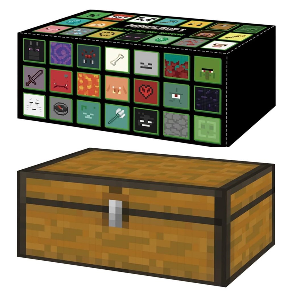 Max Games 收納紙箱 Minecraft 大箱  Minecraft 圖標 寶可夢 卡牌 收納箱 收納盒