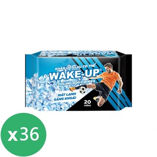 立得清 WAKE UP酷涼運動濕巾20抽*36包/箱 宅配一次只能一箱