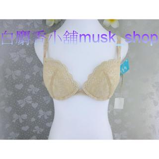 尺寸32E=70E-夏季裸膚色低脊深V無土臺牡丹蕾絲軟鋼圈-NB9673＊白麝香小舖＊全新日本華歌爾NBF內衣