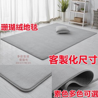 客製化 珊瑚絨地毯 素色地毯 多色可選 簡約地毯 客廳大地毯 地毯臥室 地毯客廳 床邊地毯 房間地毯 地毯地墊 地毯訂製