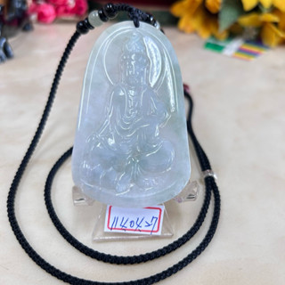 （附證書）冰種 如意觀音 春帶彩 觀音菩薩 天然翡翠A貨 手工雕 如意觀音 觀音 觀世音菩薩 觀音佛祖 緬甸玉觀音墜