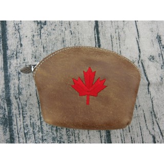 全新國外帶回Roots 小皮件- MAPLE LEAF EURO 零錢包