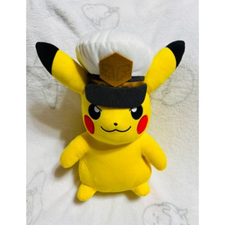 Pokemon 寶可夢 絨毛玩偶 船長皮卡丘 日版 景品 娃娃 可愛 約33~35CM 禮物 交換禮物 生日禮物