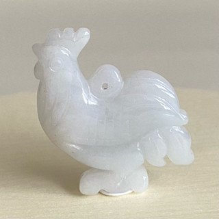 【採霏】天然緬甸玉A貨 翡翠 冰糯種富貴吉祥公雞玉墜