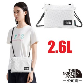 【美國 The North Face】日用休閒隨身側揹包 2.6L 斜揹包 單肩包 護照證件包袋/雪峰白 8DJQ