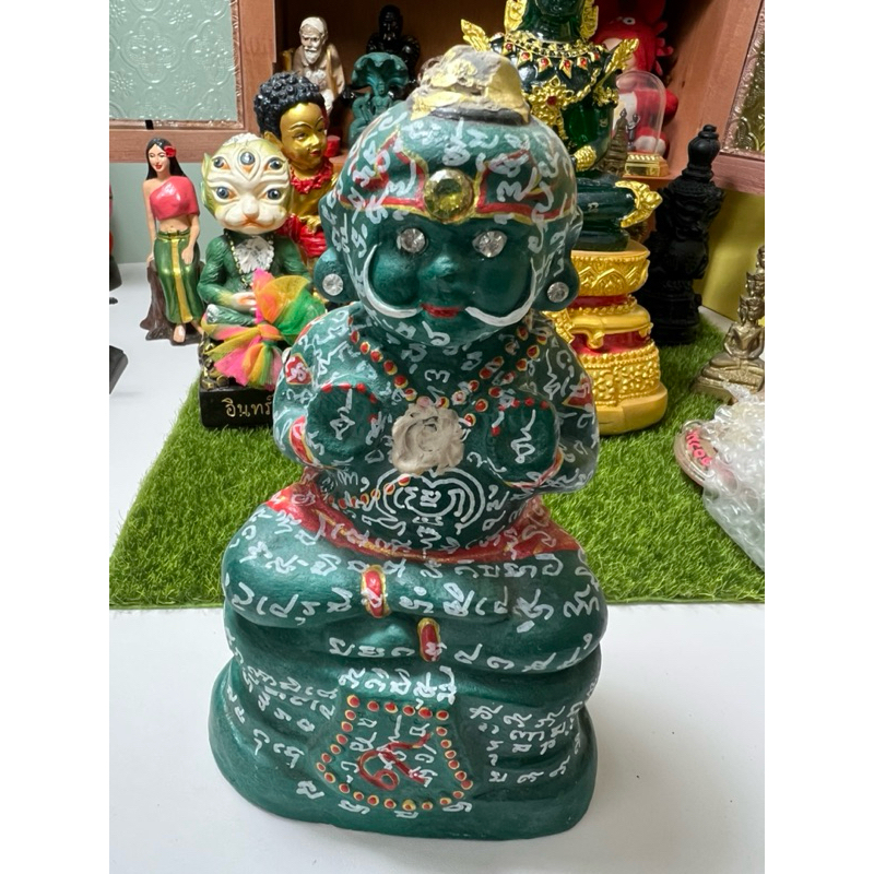 現貨秒發-龍婆炎 獠牙九仔 綠色古曼 暴力招財 成願快速 需供奉 年份已經很久了！
