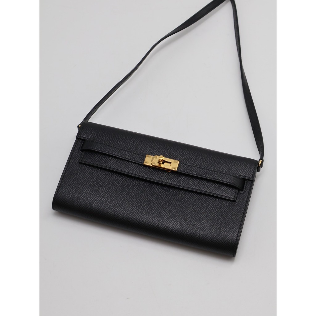 HERMES Kelly to go - 黑金 U