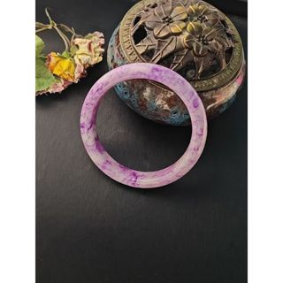 💎玉福祥珠寶💎 天然粉色冰絲玉手鐲 晚霞彩雲鐲子 玉石手環（附禮盒）