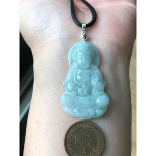 🌸小禾翡翠🌸 緬甸玉天然A貨翡翠玉墜 糯冰種 觀音 觀世音 觀音菩薩