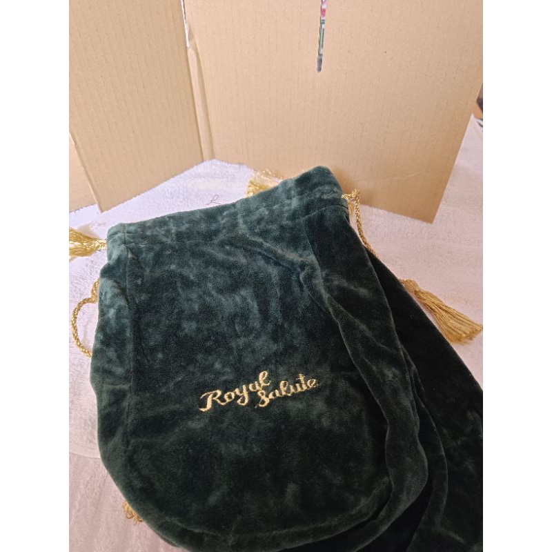早期收藏舊版皇家禮炮絨布袋250430