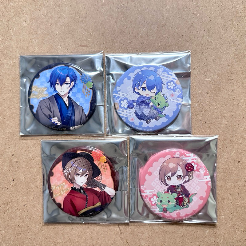 日版 初音未來 新年 新春 2024 Kaito Meiko 56mm 徽章 胸章