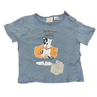 Zara babyboy 86cm 12-18M 狗狗圖騰 設計感短袖上衣