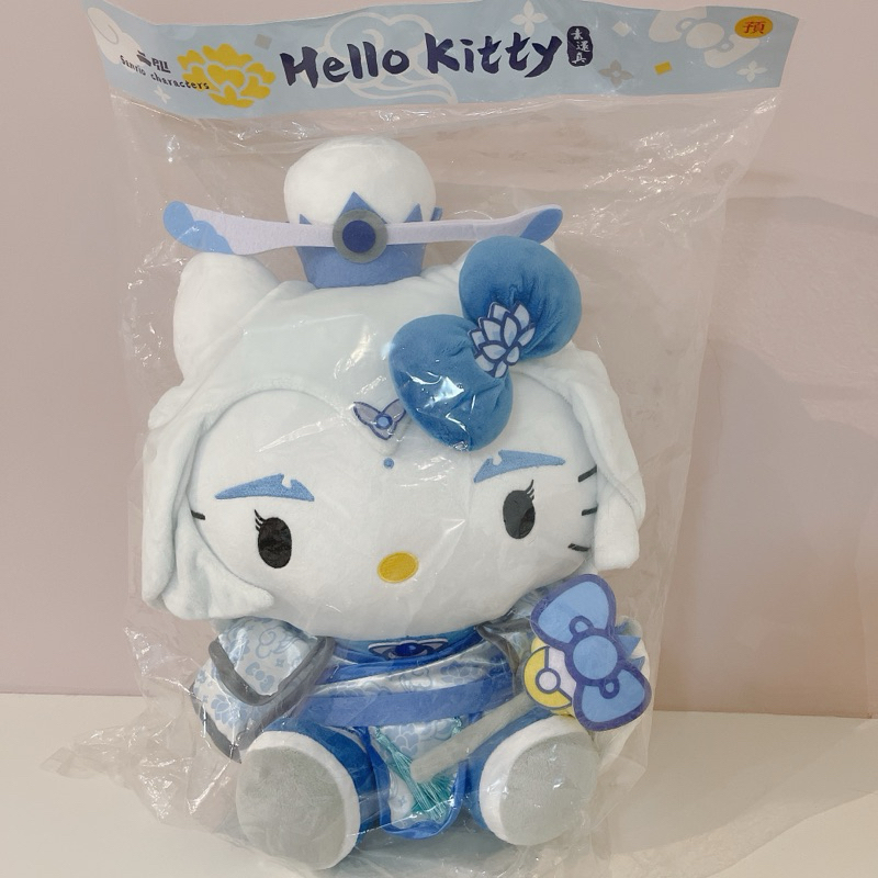 Hello Kitty 絨毛娃娃 布偶 玩偶 全家x 霹靂家族聯名 素還真