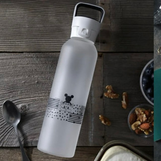 【全新未拆】康寧餐具 防爆玻璃提把隨行杯 塗鴉米奇 迪士尼 CorningWare 550ml